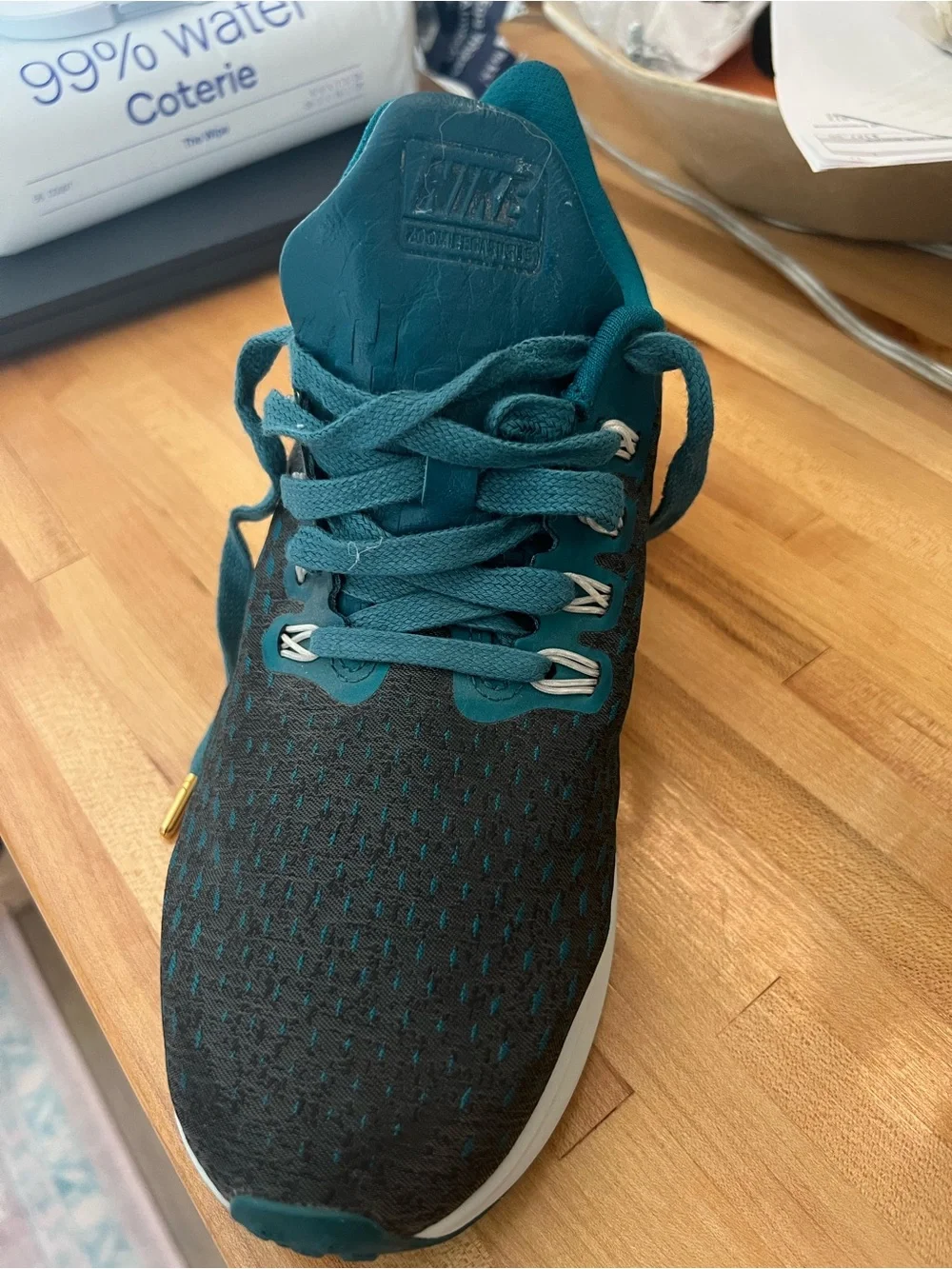 NEW Nike Women's Teal and Gray Running Shoe - Zoom Midsole